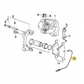 BMW E46 ARKA FREN BALATA SENSÖRÜ OEM NO 34351164372 thumbnail 2