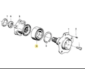 BMW E28 VE E34 ARKA TEKERLEK RULMANI OEM NO 33411123415 - 2