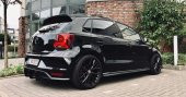 Vw Polo 6C/6R Arka Tampon Splitteri/Flap Plastik Mat Siyah 2011- - 1