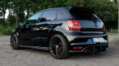 Vw Polo 6C/6R Arka Tampon Splitteri/Flap Plastik Mat Siyah 2011- - 2