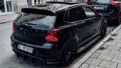 Vw Polo 6C/6R Arka Tampon Splitteri/Flap Plastik Mat Siyah 2011- - 3