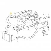 BMW E34 M50 MOTOR RAPRO RADYATÖR ALT HORTUMU 11531722852 - 2
