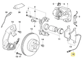 BMW E39 ÖN FREN BALATA SENSÖRÜ 34352229018 thumbnail 1
