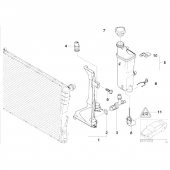 BMW E46 VE Z4 OTMATİK VİTES RADYATÖR MONTAJ PLAKASI 17111436251 thumbnail 2
