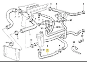 BMW E36 M50 MOTOR YEDEK SU DEPO HORTUMU 11531730351 - 1