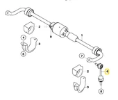 BMW E60 E61 E63 VE E64 FROW ARKA VİRAJ ASKI ÇUBUĞU 33506781537 thumbnail 1