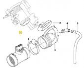BMW M43 VE M67 MOTOR BOSCH HAVA AKIŞ SENSÖRÜ 13621433565 - 3