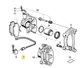 BMW E30 VE Z1 ÖN FREN BALATA SENSÖRÜ 34359058889 - 4
