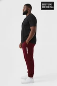 Erkek Büyük Beden BROOKLYN Baskılı Paça Lastikli  Jogger İnce Eşofman Altı  SPR26BEA951-2 thumbnail 2