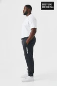 Erkek Büyük Beden BROOKLYN Baskılı Paça Lastikli  Jogger İnce Eşofman Altı  SPR26BEA951-2 thumbnail 8