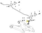 BMW E39 FROW ARKA VİRAJ ASKI ROTU 33551095532 thumbnail 1