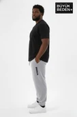 Erkek Büyük Beden BROOKLYN Baskılı Paça Lastikli  Jogger İnce Eşofman Altı  SPR26BEA951-2 thumbnail 1