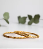 Nar-in Altın Mücevherat Altın Bilezik İkili Burma 43 (20gr) thumbnail 1