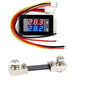 YATE10 DC 0-100V 0-100A Voltampermetre+Şönt Bara Direnci thumbnail 1