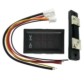 YATE10 DC 0-100V 0-50A Voltampermetre+Şönt Bara Direnci thumbnail 2