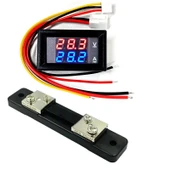 YATE10 DC 0-100V 0-50A Voltampermetre+Şönt Bara Direnci thumbnail 1