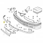 BMW E36 ÖN TAMPON KORUYUCU ÇITA SAĞ PÜTÜRLÜ OEM NO 51118146318 thumbnail 3