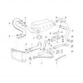 BMW E36 M40 M42 M43 M44 MOTOR SU HORTUMU 11531721711 ve 1743295 - 3