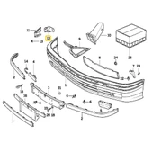 BMW E36 ÖN TAMPON SOL BAĞLANTI BRAKETİ OEM NO 51118122577 thumbnail 2
