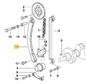 BMW E34 E36 E46 M43 MOTOR ORJİNAL TRİGER ZİNCİR KIZAĞI 1435970 - 5