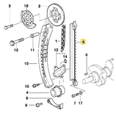 BMW E34 E36 E46 M43 MOTOR ORJİNAL TRİGER KLAVUZ RAYI 11311435969 thumbnail 5