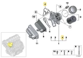 BMW N20 N52 N52N N53 VE N55 MOTOR YAĞ FİLTRE CONTASI 11427537293 thumbnail 2