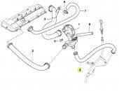 BMW E38 M52 MOTOR SİKLON VALF HORTUMU 11151437642 - 2