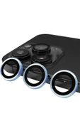HarmonyAura iPhone 13 Pro Max Raze Metal Kamera Lens - Mavi thumbnail 1