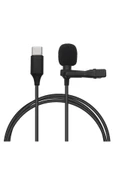 HarmonyAura Type-C 2 Metre Double Mikrofon - Siyah thumbnail 4