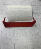 Kırmızı Peçete Tutucu Dayanıklı Duvar Tipi Kağıt Havlu Askısı thumbnail 5