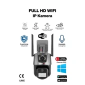 3 MP + 3 MP Çift Lens Wi-Fi TF Kart Girişli Güvenlik Kamerası thumbnail 1