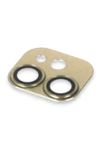 HarmonyAura iPhone 11 Pers Alüminyum Kamera Lens - Gold thumbnail 4