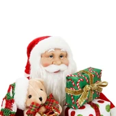 Hediye Paketi Taşıyan Noel Baba Dekoratif Biblo 45 cm thumbnail 5