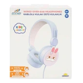 Tavşan Desenli Mikrofonlu Kulak Üstü Kulaklık thumbnail 3