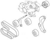 LAND ROVER 2.0 TD4 VE 3.0D MOTOR KAYIŞ GERGİ RULMANI PQR000080 - 3