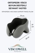 Ortopedik Visco Boyun ve Baş Destekli Seyahat Yastığı Uçak, Araba, Ev İçin Taşınabilir thumbnail 6