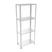 4 Katlı Galvaniz Çelik Raf - Depo, Arşiv, Kiler, Dosya, Market, Bakkal Rafı - 1