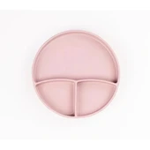 Pembe 3’lü Silikon Yemek Seti – Önlük + Diş Kaşıyıcılı Kaşık + Vakumlu Tabak thumbnail 5