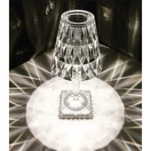 Kristal Abajur LED Kumandalı Ve Dokunmatik Masa Lambası thumbnail 2