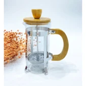 Ahşap Detaylı 350 ml Cam French Press thumbnail 4