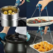 4 Parça Yanma Önleyici Mutfak Seti - Tencere Tabak Tutucu Ve Fırın Eldiveni thumbnail 1