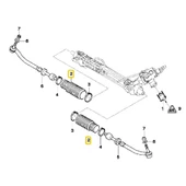 BMW E39 VE E52 FEBİ DİREKSİYON KÖRÜĞÜ OEM NO 32131092876 - 2