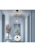 Marsel Lighting Kelebek Şık 3 Renk Modu Sarkıt Kristal Taşlı Ledli Avize Oturma Odası Mutfak Çocuk Odası thumbnail 1