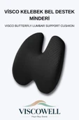 Visco Kelebek Bel Destek Minderi Visco Sırt Minderi Ofis, Ev, Araç Bel Destek Minderi thumbnail 1