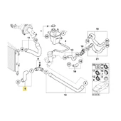 MİNİ COOPER W10 MOTOR RAPRO RADYATÖR ALT HORTUMU 17127515489 thumbnail 2