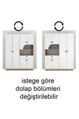 BİANCA 6 KAPAKLI 1 ÇEKMECELİ GARDIROP thumbnail 3