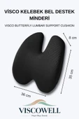 Visco Kelebek Bel Destek Minderi Visco Sırt Minderi Ofis, Ev, Araç Bel Destek Minderi thumbnail 7