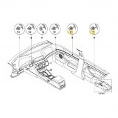 BMW E38 VE E39 KAPI DÖŞEME SABİTLEME YUVASI 5 ADET 51417001629 - 4