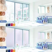 UV Engelleyici Buzlu Cam Filmi 2 Metre x 60 Cm. thumbnail 1