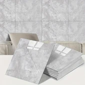 Gri Mermer Desen Duvar Sticker (30x30) thumbnail 1